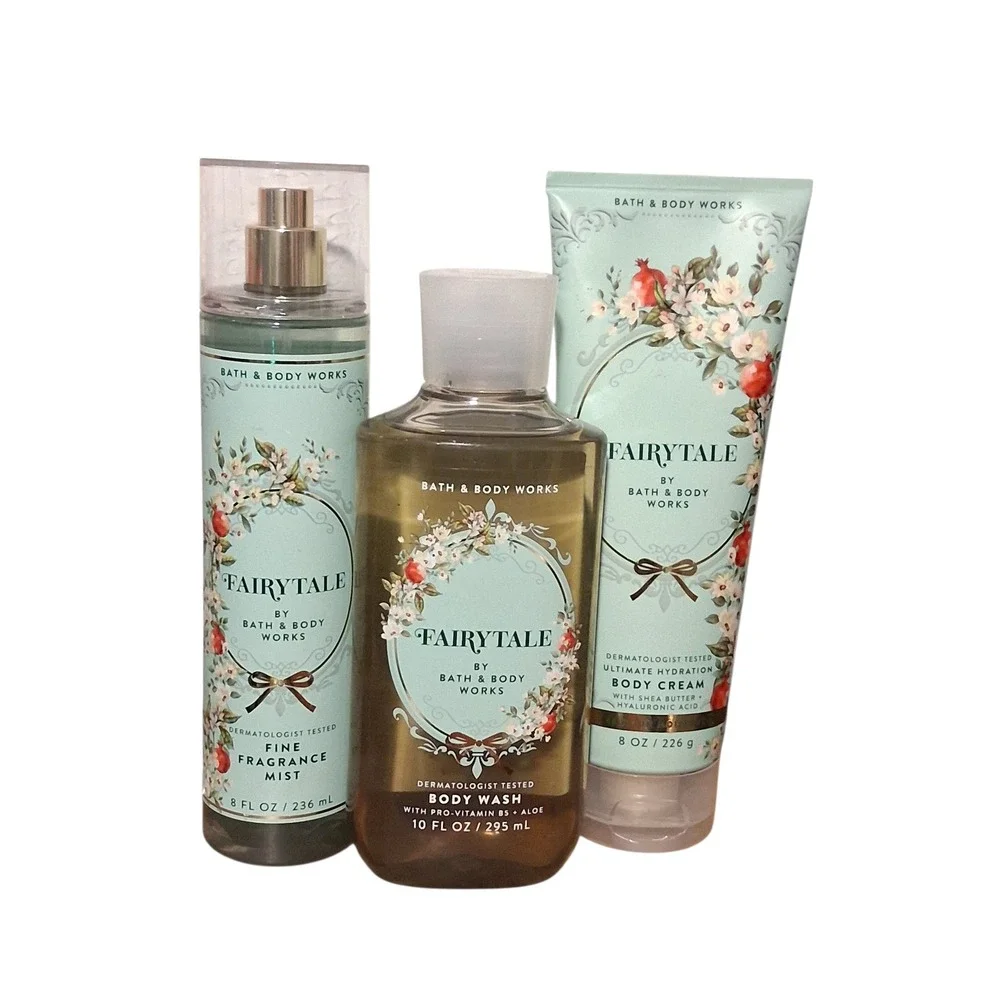 Rare Bath & Body Works Womens Fairytale 3pcs bundle Body Cream Shower Gel & Mist